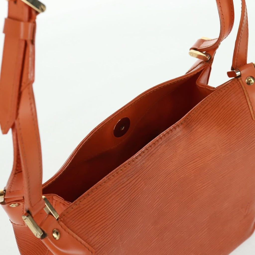 Louis Vuitton Mandara Handbag Epi Leather Orange Leather Shoulder Bag Bag (Pre-Owned)