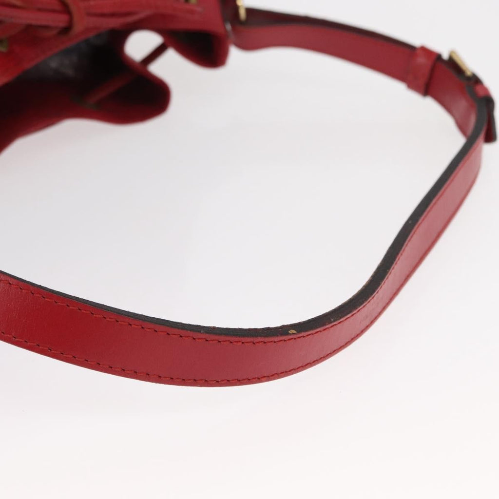 Louis Vuitton Petit Noe Handbag Epi Leather Red Leather Shoulder Bag Bag (Pre-Owned)