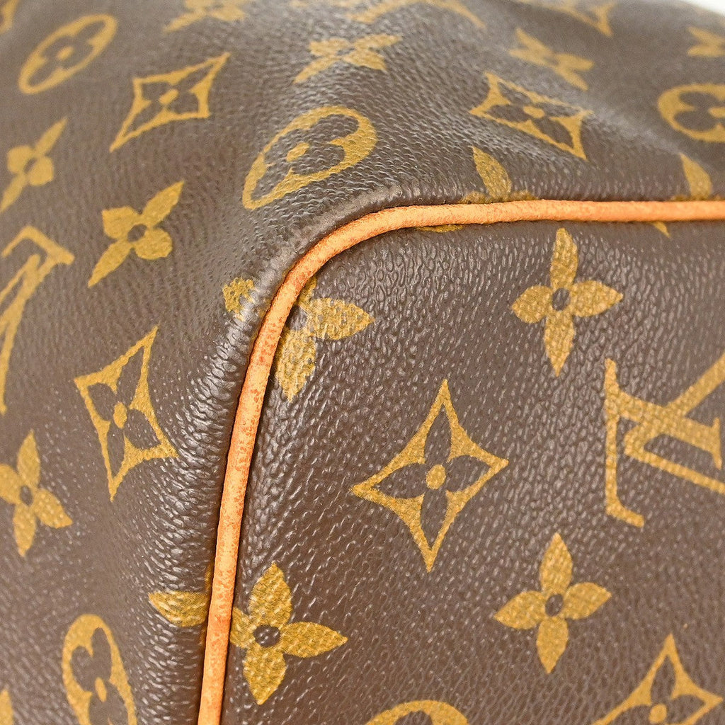 Louis Vuitton Keepall Bag Monogram Canvas Brown Canvas Travel Bag Bag (Pre-Owned)