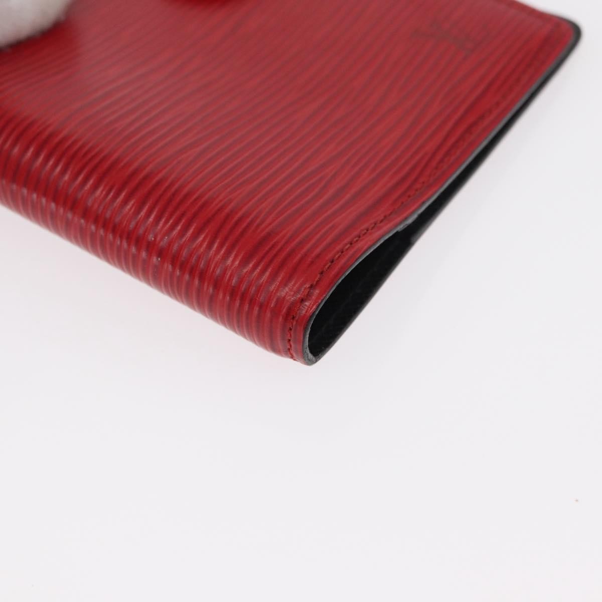 Louis Vuitton Agenda Cover Epi Leather Red Leather Wallets Accessory (Pre-Owned)