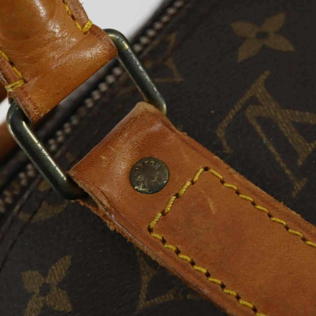 Louis Vuitton Keepall Bag Monogram Canvas Brown Canvas Travel Bag Bag (Pre-Owned)
