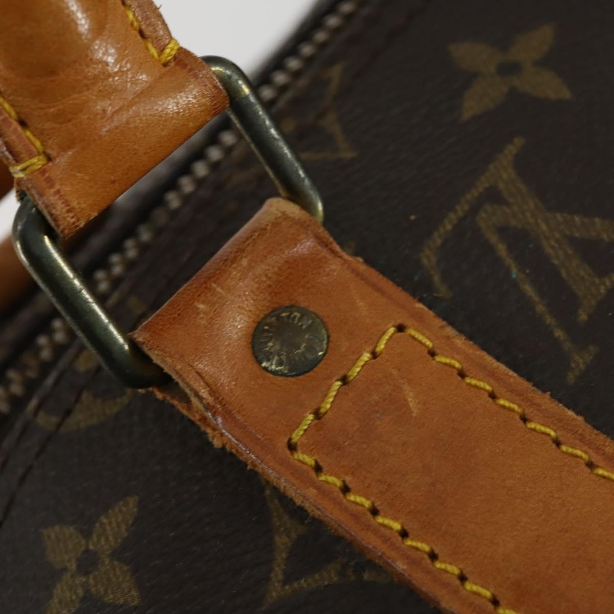 Louis Vuitton Keepall Bag Monogram Canvas Brown Canvas Travel Bag Bag (Pre-Owned)