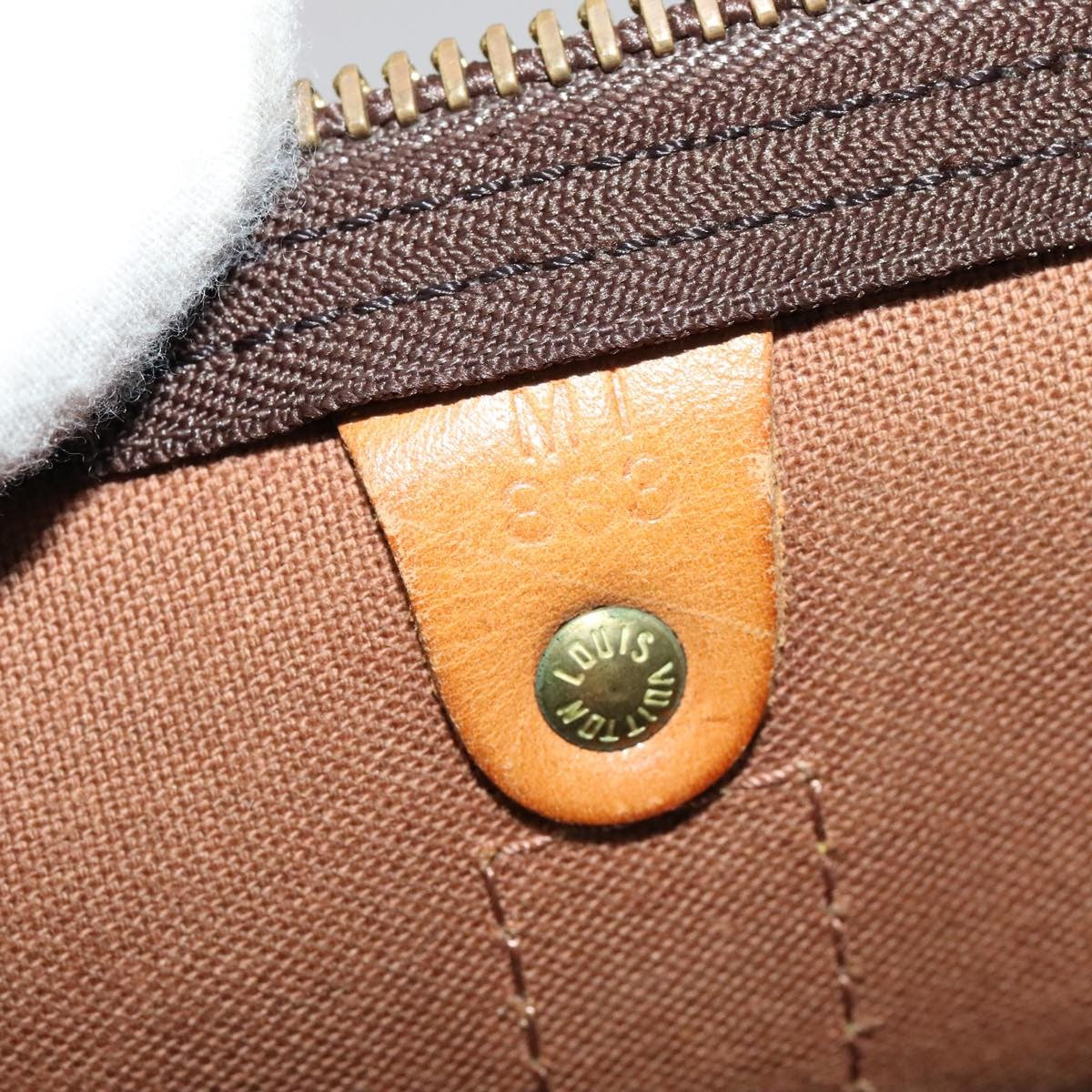 Louis Vuitton Keepall Bag Monogram Canvas Brown Canvas Travel Bag Bag (Pre-Owned)