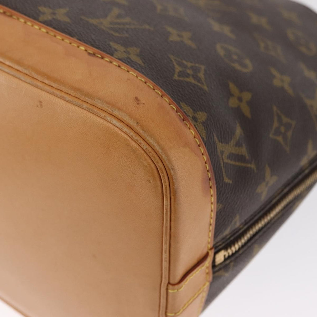 Louis Vuitton Alma Handbag Monogram Canvas Brown Canvas Handbag (Pre-Owned)