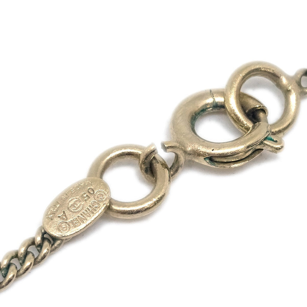 Chanel Cc Bow Necklace Gold-Plated With Artificial Pearl Gold Gold_Plated Necklace Jewelry (Pre-Owned)