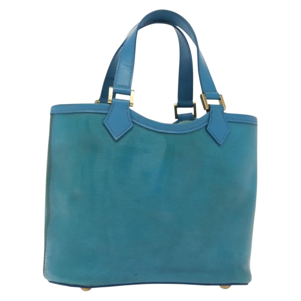 Louis Vuitton Plage Lagoon Bay Handbag Vinyl Epi Leather Blue Leather Bag (Pre-Owned)