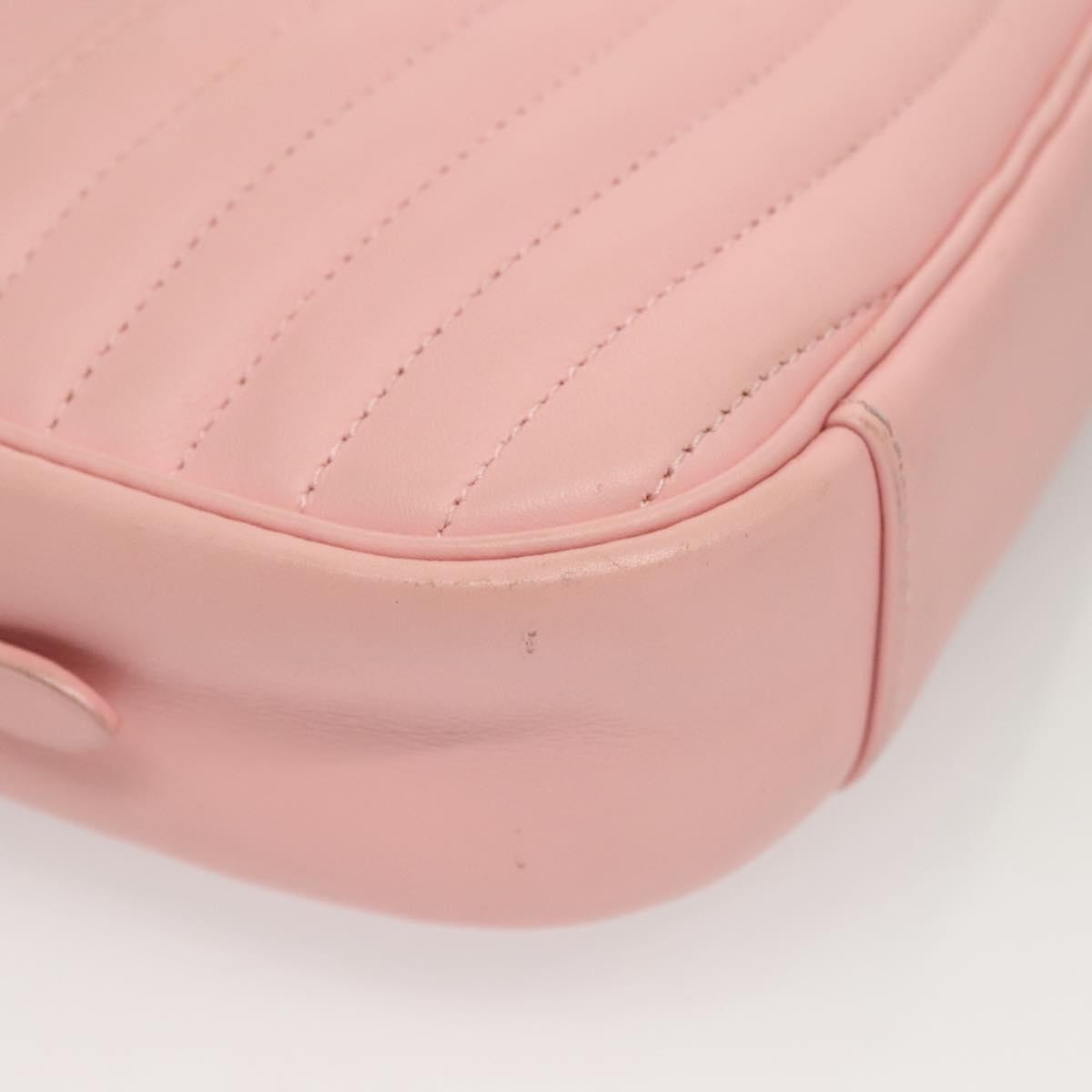 Louis Vuitton New Wave Camera Bag Quilted Leather Pink Leather Bag (Pre-Owned)