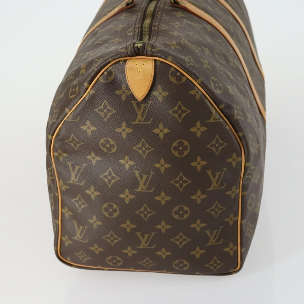 Louis Vuitton Keepall Bag Monogram Canvas Brown Canvas Travel Bag Bag (Pre-Owned)