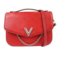 Louis Vuitton Very Messenger Monogram Leather Red Leather Shoulder Bag Bag (Pre-Owned)