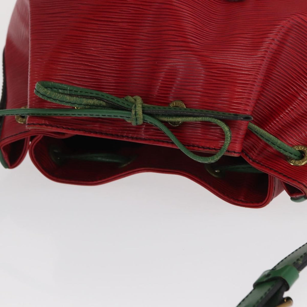 Louis Vuitton Bicolor Petit Noe Handbag Epi Leather Green Leather Shoulder Bag Bag (Pre-Owned)