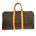 Louis Vuitton Keepall Bag Monogram Canvas Brown Canvas Travel Bag Bag (Pre-Owned)