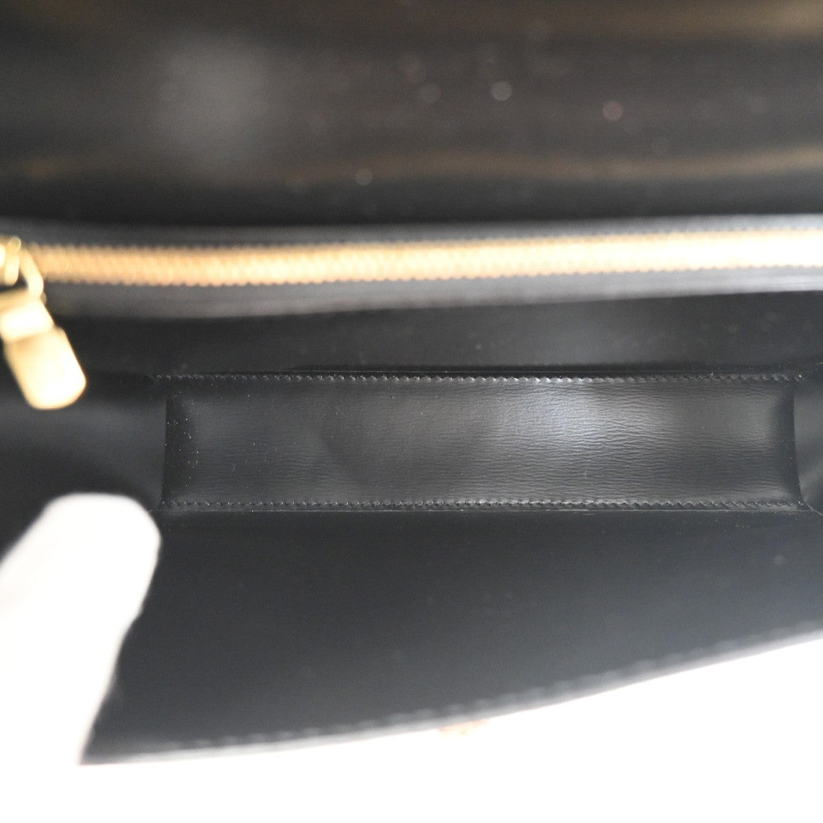 Louis Vuitton Malesherbes Handbag Epi Leather Black Leather Handbag (Pre-Owned)
