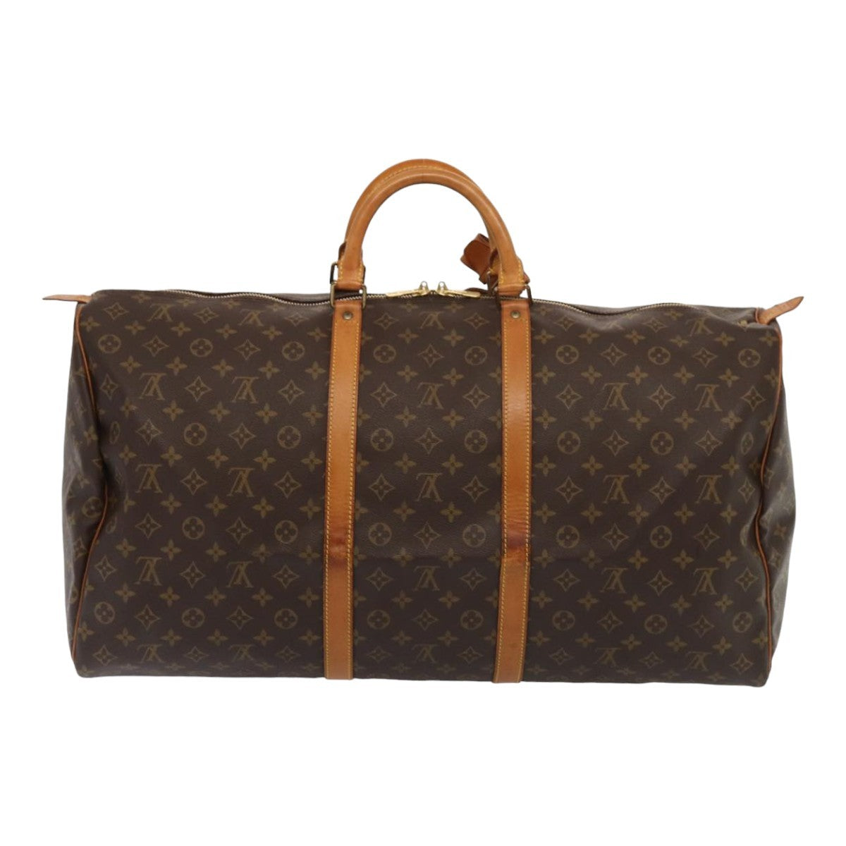 Louis Vuitton Keepall Bag Monogram Canvas Brown Canvas Travel Bag Bag (Pre-Owned)