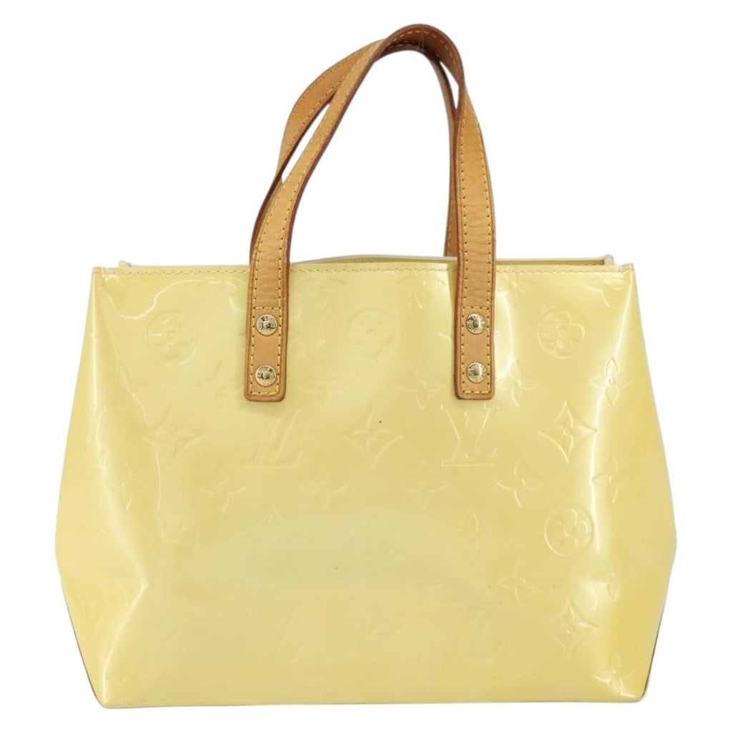 Louis Vuitton Reade Handbag Monogram Vernis Yellow Patent_Leather Handbag (Pre-Owned)