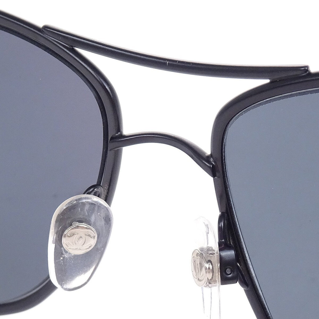 Chanel Logo Cc Sunglasses Plastic Black Plastic Sunglasse Accessory (Pre-Owned)