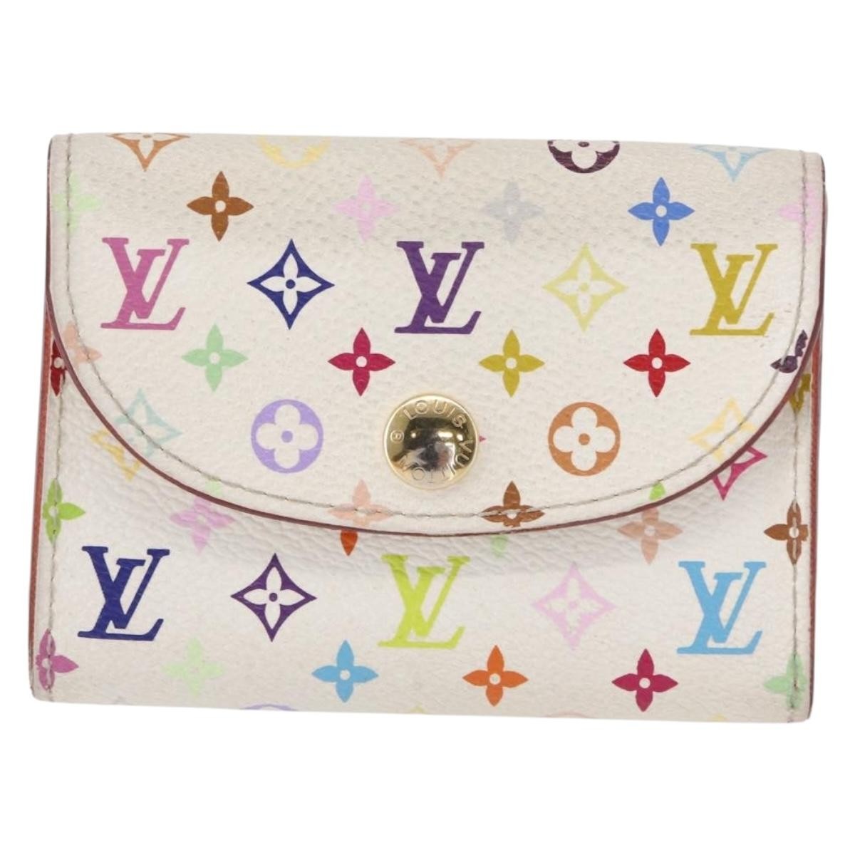 Louis Vuitton Rosalie Flap Coin Purse Limited Edition Vivienne Damier Multicolour Canvas Card Holders Accessory (Pre-Owned)