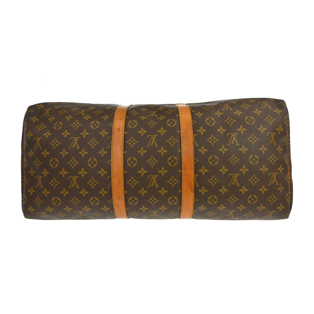 Louis Vuitton Keepall Bag Monogram Canvas Brown Canvas Travel Bag Bag (Pre-Owned)