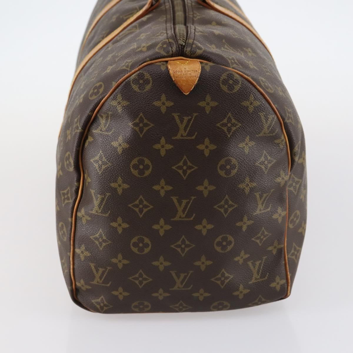 Louis Vuitton Keepall Bag Monogram Canvas Brown Canvas Travel Bag Bag (Pre-Owned)