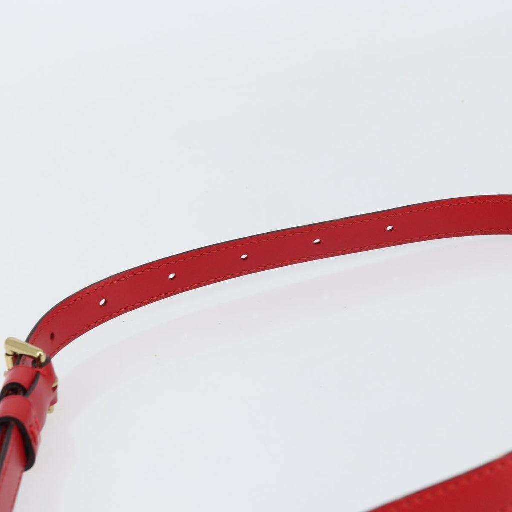 Louis Vuitton Saint Cloud Handbag Epi Leather Red Leather Shoulder Bag Bag (Pre-Owned)
