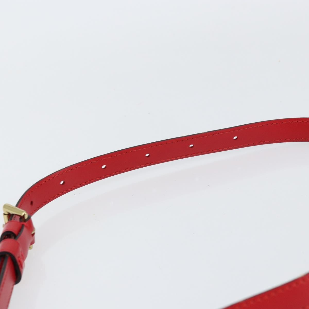 Louis Vuitton Saint Cloud Handbag Epi Leather Red Leather Shoulder Bag Bag (Pre-Owned)