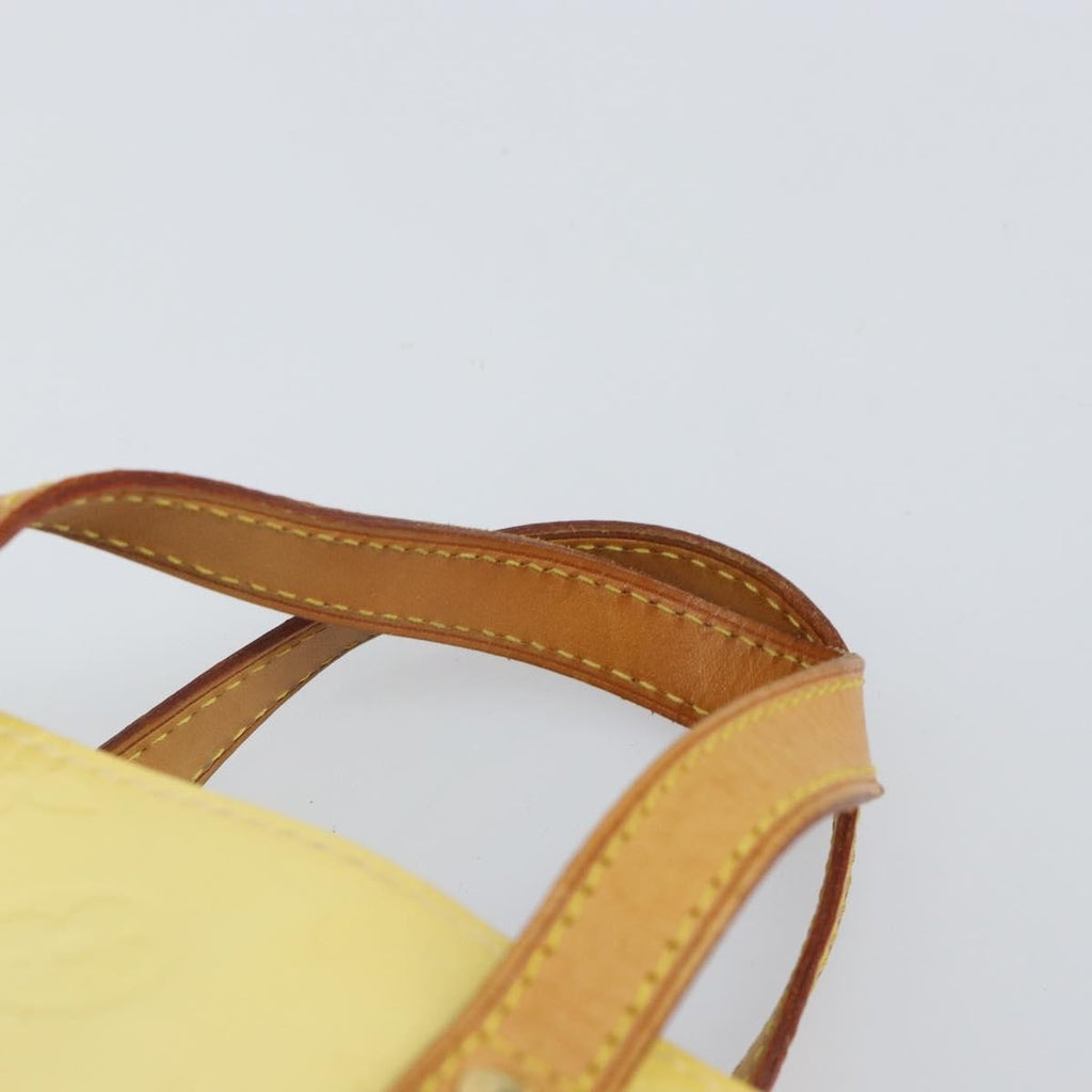 Louis Vuitton Reade Handbag Monogram Vernis Yellow Patent_Leather Handbag (Pre-Owned)