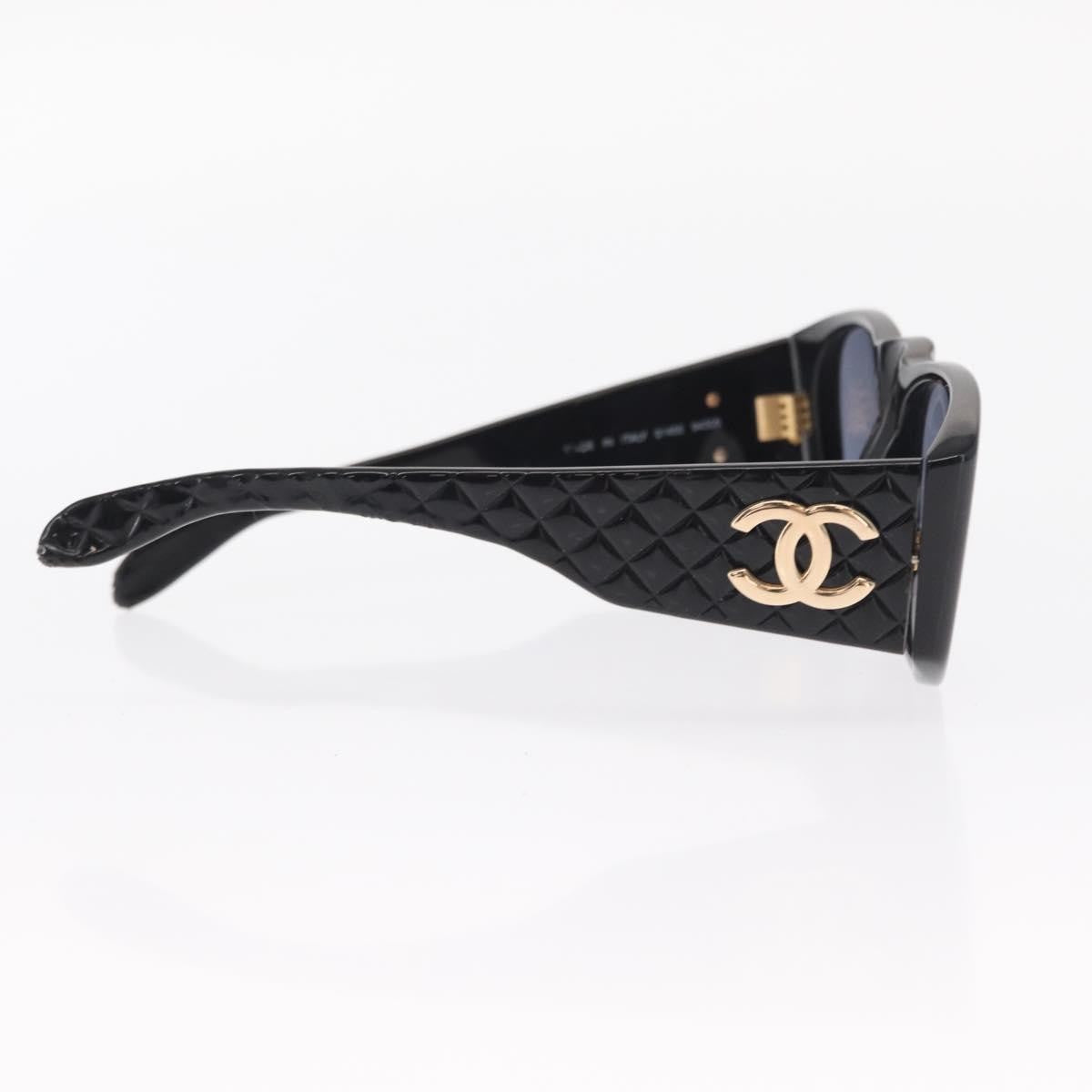 Chanel Logo Cc Sunglasses Plastic Black Plastic Sunglasse Accessory (Pre-Owned)