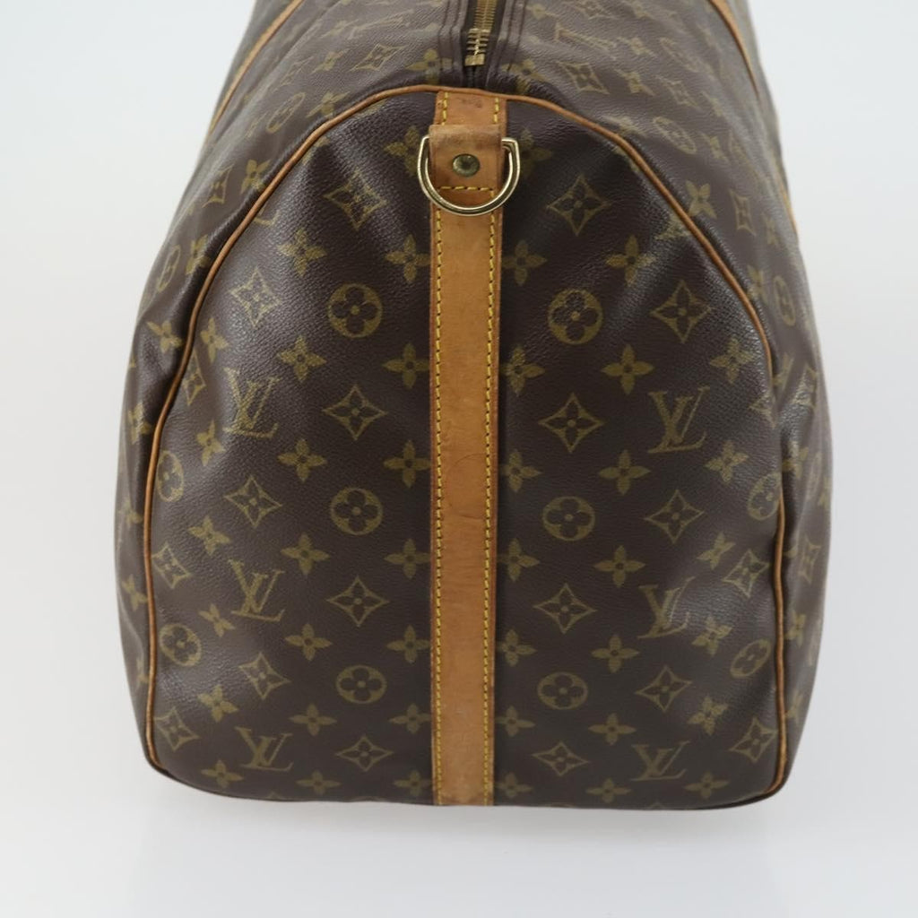 Louis Vuitton Keepall Bandouliere Bag Monogram Canvas Brown Canvas Travel Bag Bag (Pre-Owned)