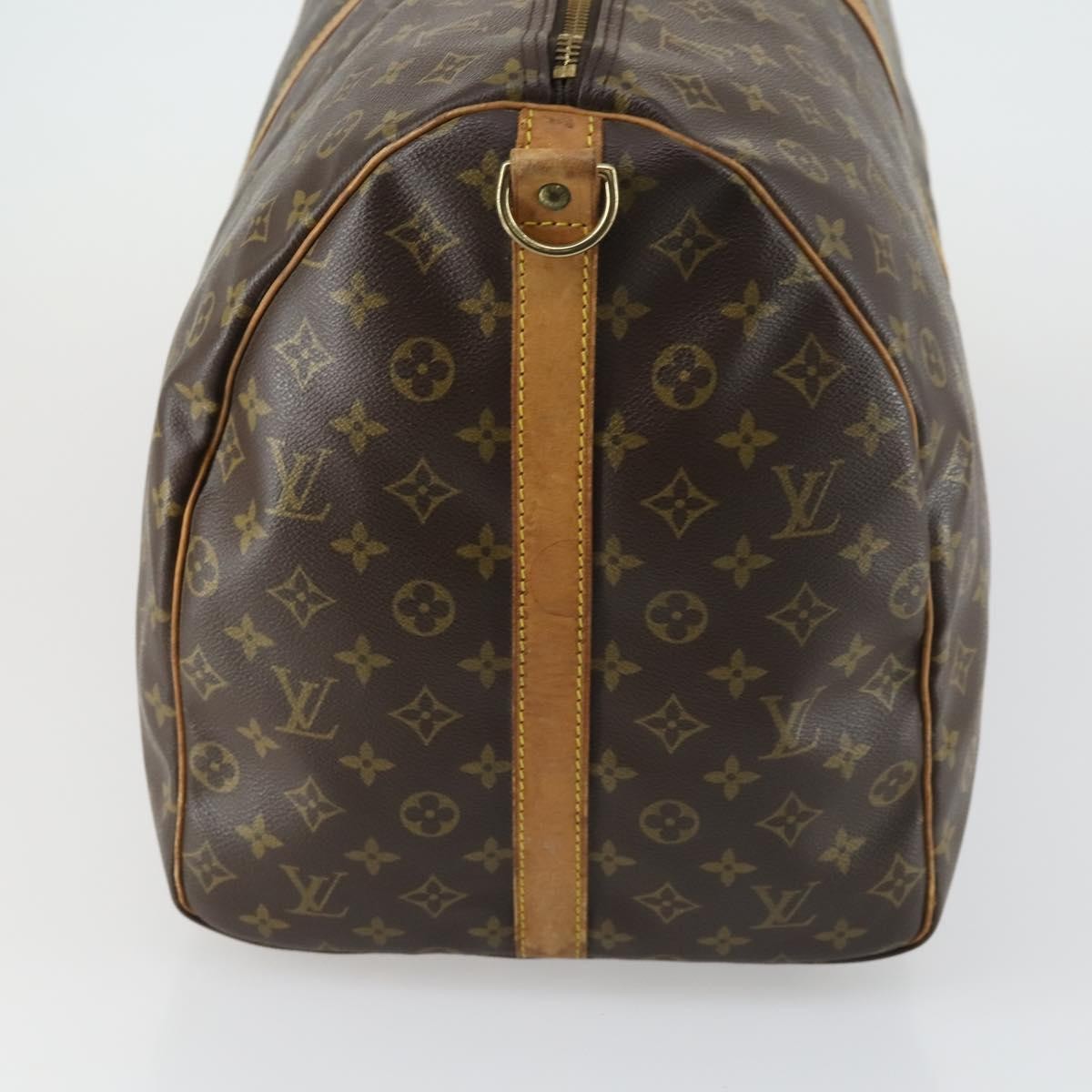 Louis Vuitton Keepall Bandouliere Bag Monogram Canvas Brown Canvas Travel Bag Bag (Pre-Owned)