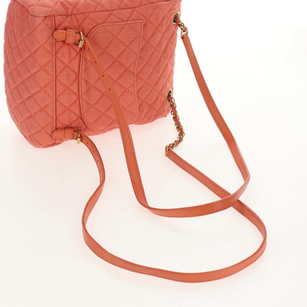 Chanel Vintage Flap Backpack Denim Pink Denim_Jeans Backpack Bag (Pre-Owned)