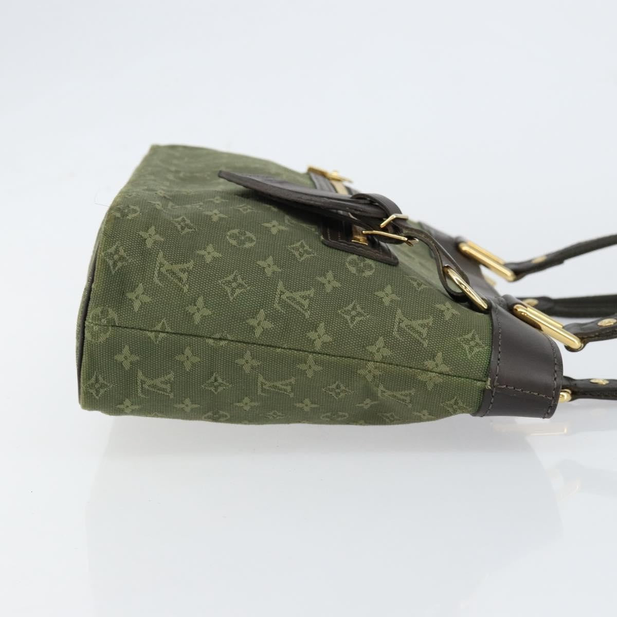 Louis Vuitton Lucille Handbag Mini Lin Khaki Canvas Handbag (Pre-Owned)