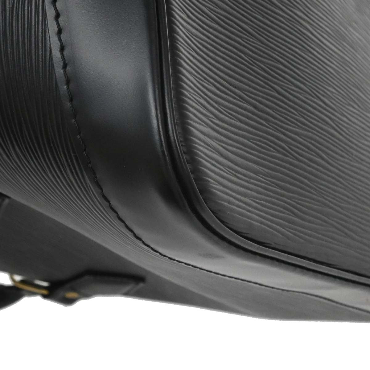 Louis Vuitton Alma Handbag Epi Leather Black Leather Handbag (Pre-Owned)