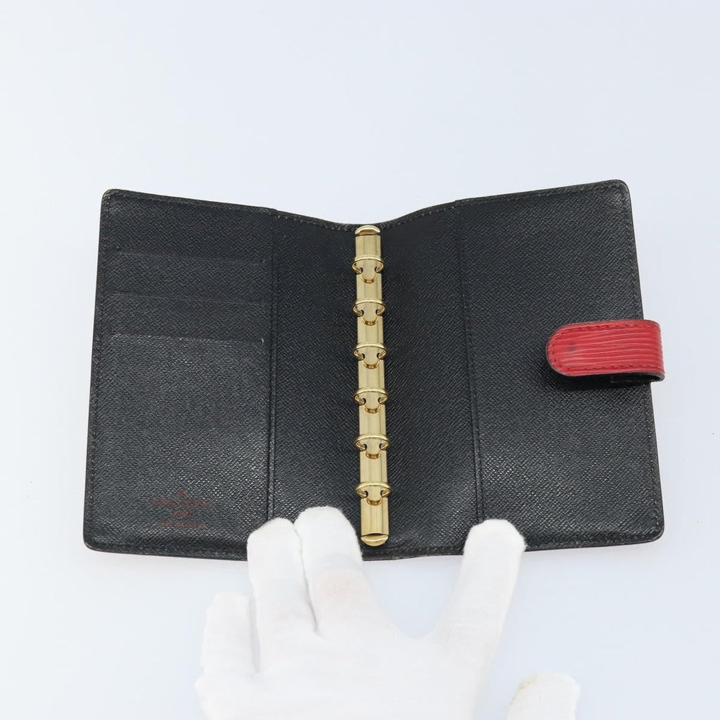 Louis Vuitton Agenda Cover Epi Leather Red Leather Wallets Accessory (Pre-Owned)