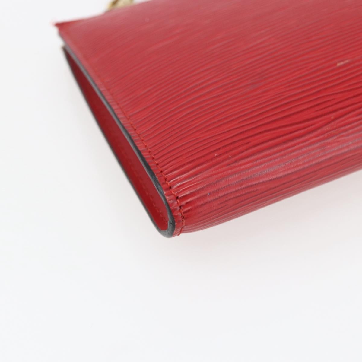 Louis Vuitton Pochette Accessoires Epi Leather Red Leather Clutche & Pouche Bag (Pre-Owned)