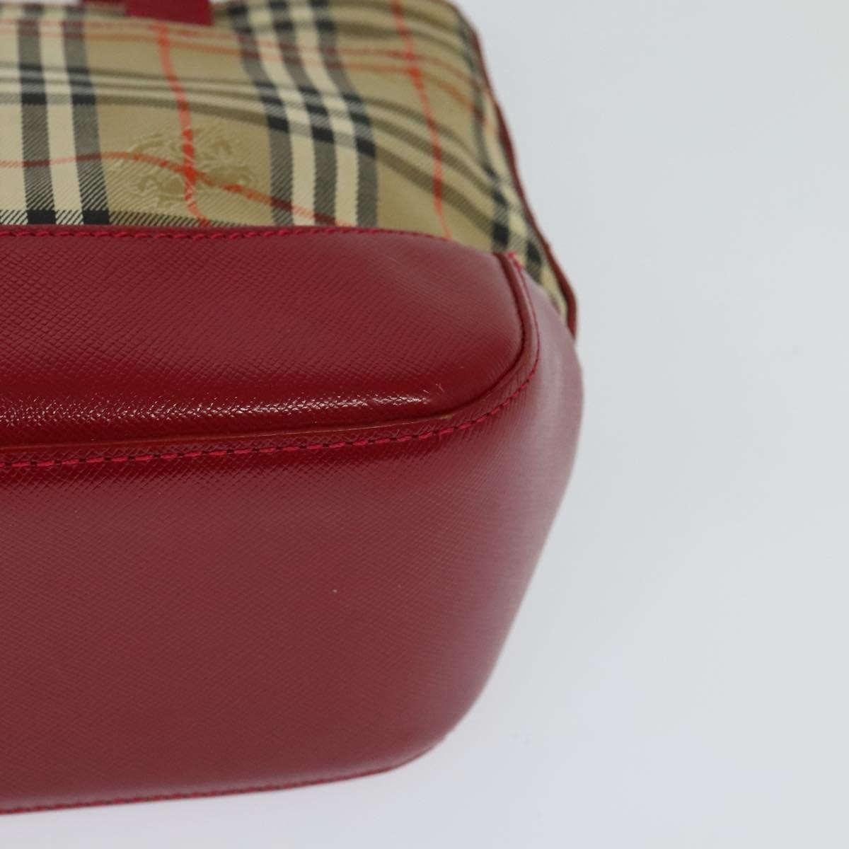 Burberry Nova Check Handbag Nova Check Canvas And Leather Beige Canvas Handbag (Pre-Owned)
