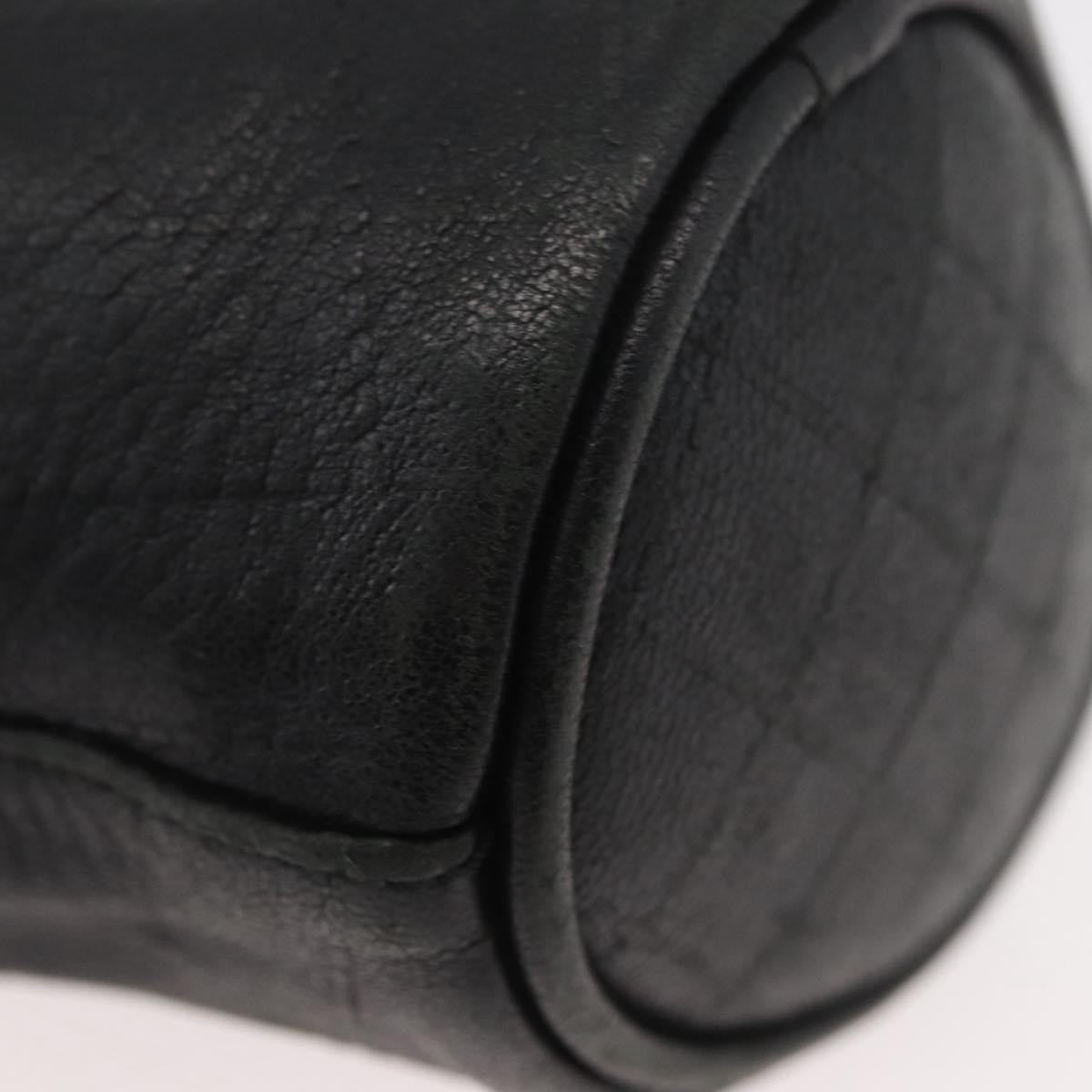 Chanel Camellia Clutch Bag Leather Black Leather Clutche & Pouche Bag (Pre-Owned)