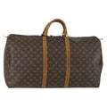 Louis Vuitton Keepall Bag Monogram Canvas Brown Canvas Travel Bag Bag (Pre-Owned)