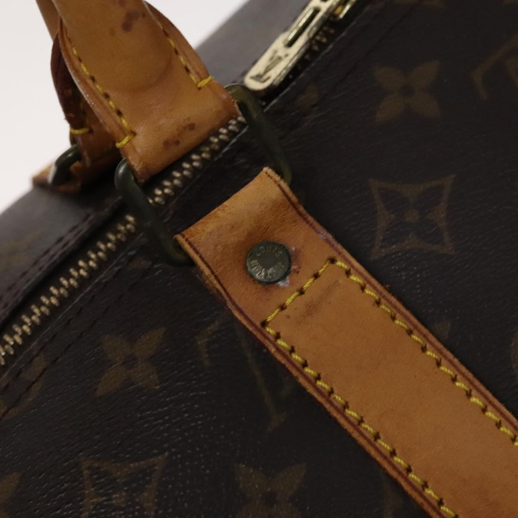 Louis Vuitton Keepall Bag Monogram Canvas Brown Canvas Travel Bag Bag (Pre-Owned)