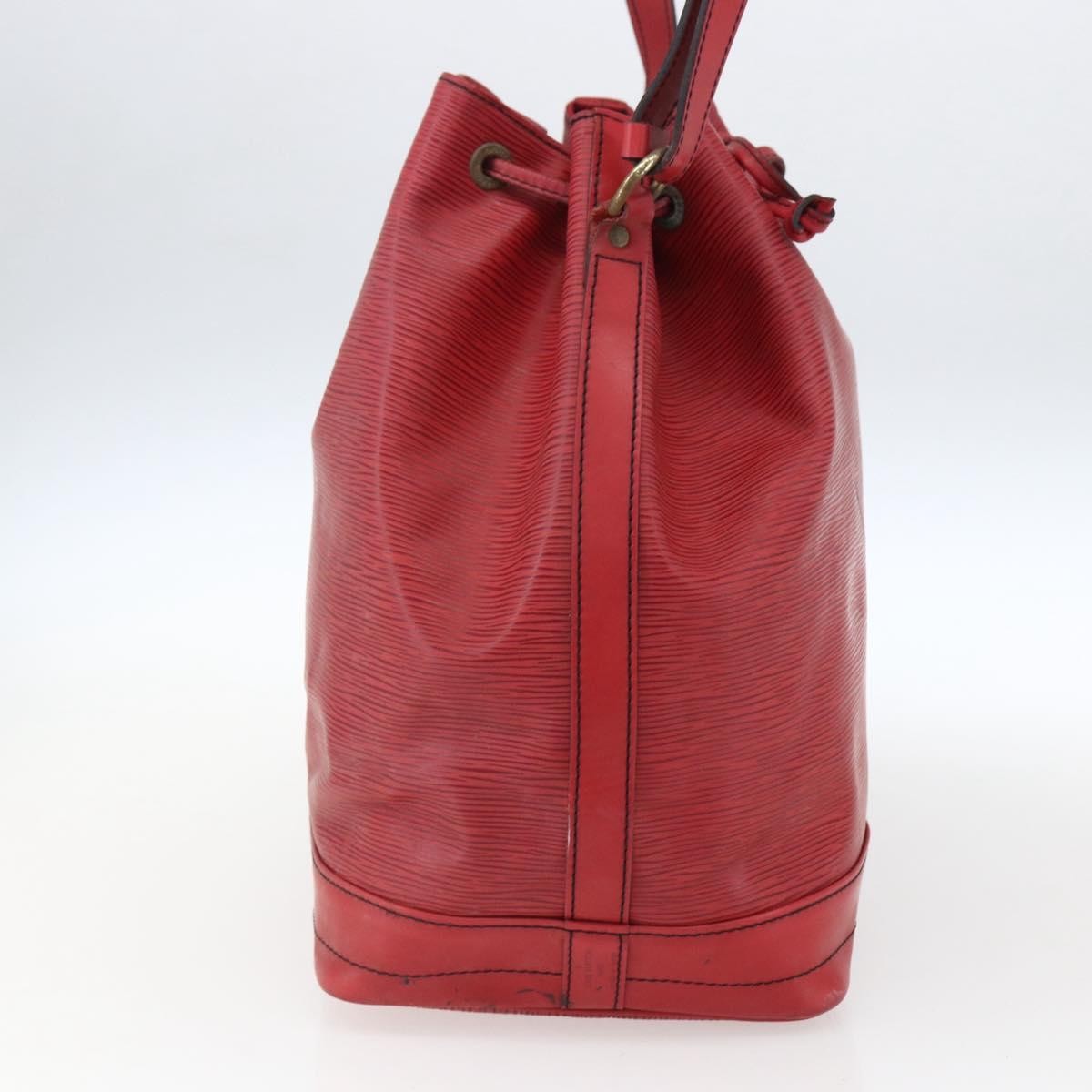 Louis Vuitton Petit Noe Nm Handbag Epi Leather Red Leather Shoulder Bag Bag (Pre-Owned)