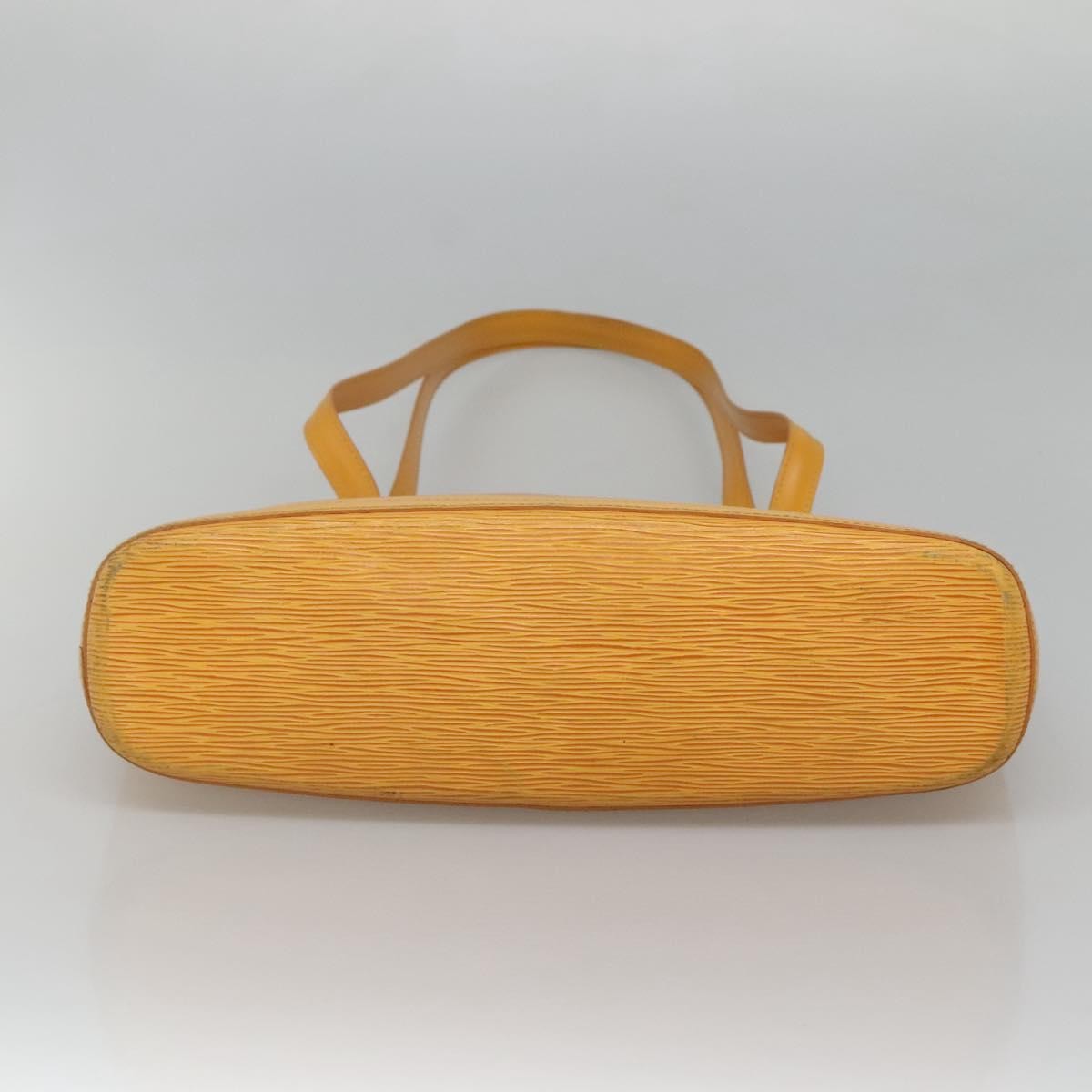 Louis Vuitton Lussac Handbag Epi Leather Yellow Leather Shoulder Bag Bag (Pre-Owned)