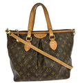 Louis Vuitton Palermo Handbag Monogram Canvas Brown Canvas Tote Bag Bag (Pre-Owned)