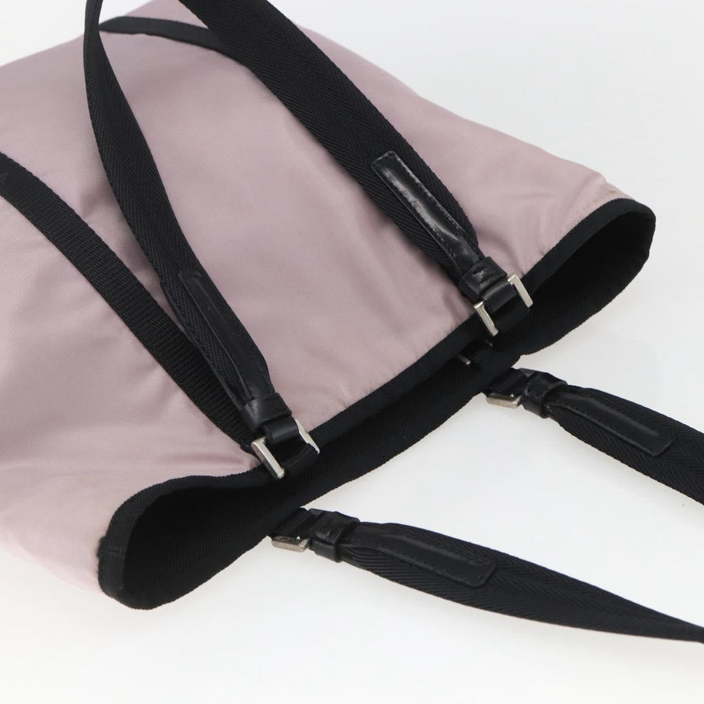 Prada Vintage Tote Tessuto Pink Nylon Tote Bag Bag (Pre-Owned)