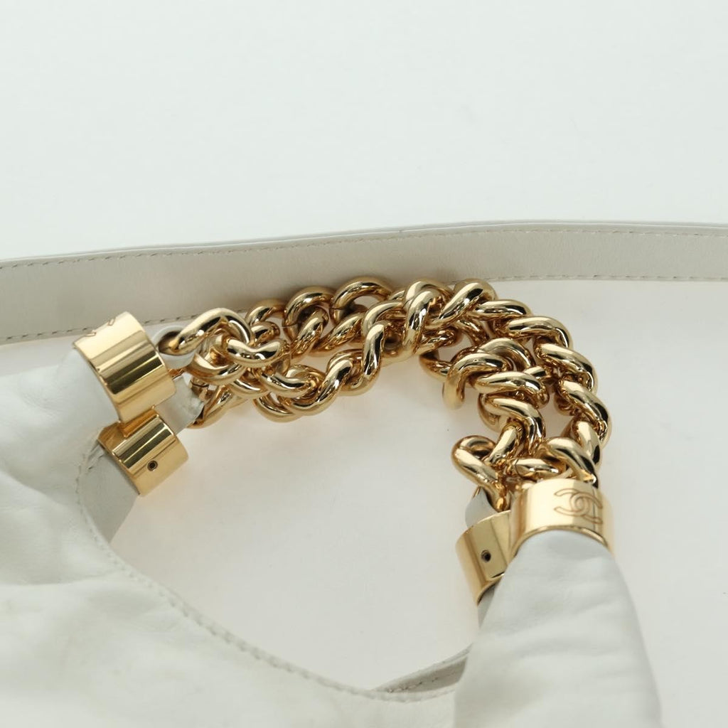 Chanel Rodeo Drive Hobo Leather White Leather Handbag (Pre-Owned)
