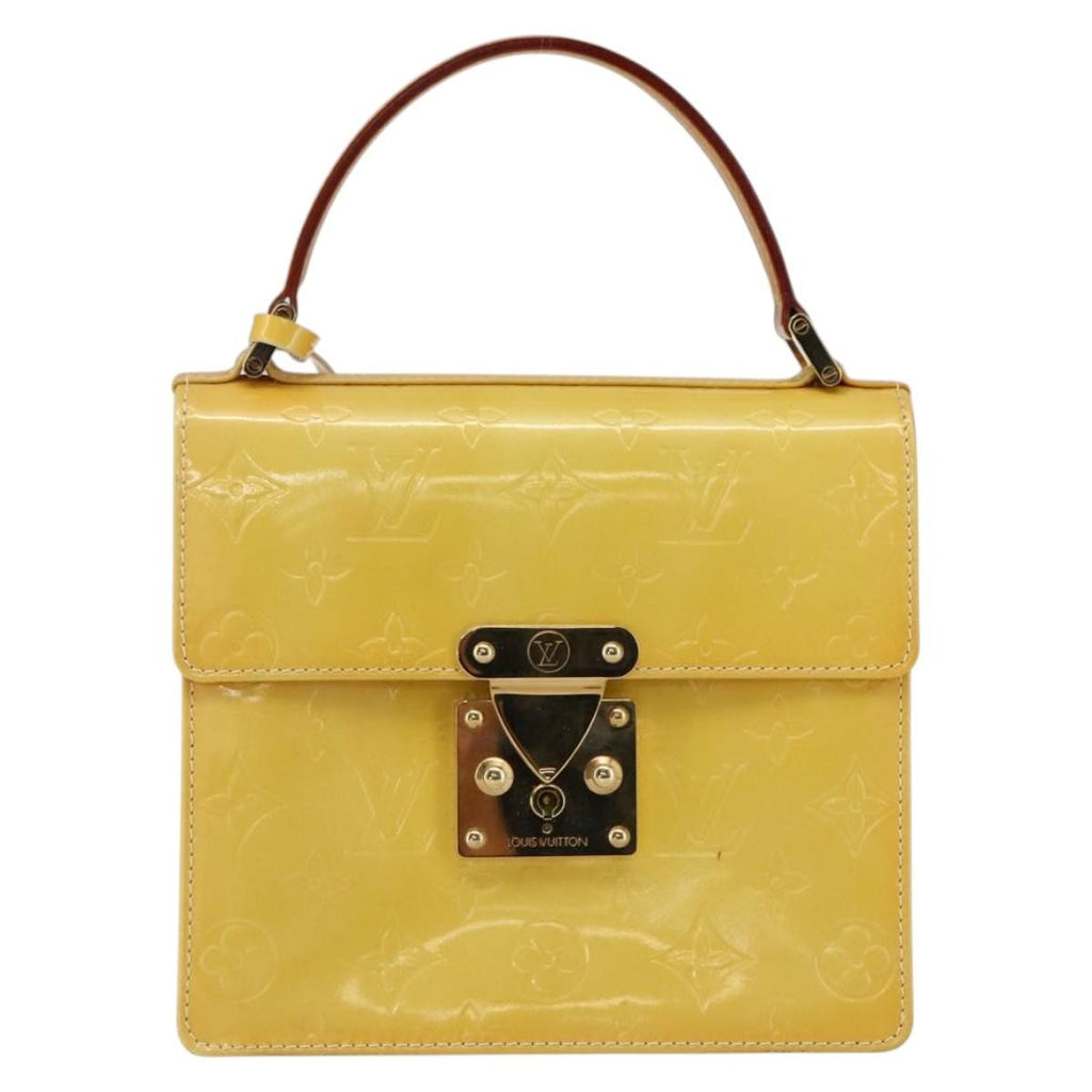 Louis Vuitton Spring Street Nm Handbag Patent Leather Yellow Patent_Leather Handbag (Pre-Owned)
