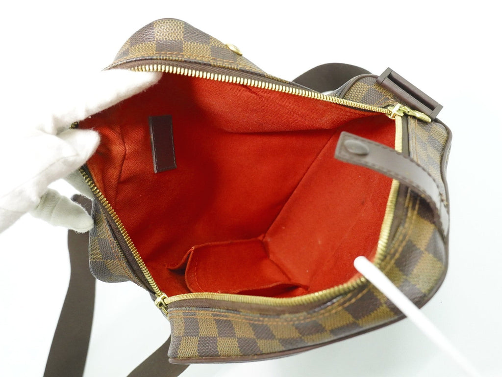 Louis Vuitton Olav Handbag Damier Brown Canvas Shoulder Bag Bag (Pre-Owned)