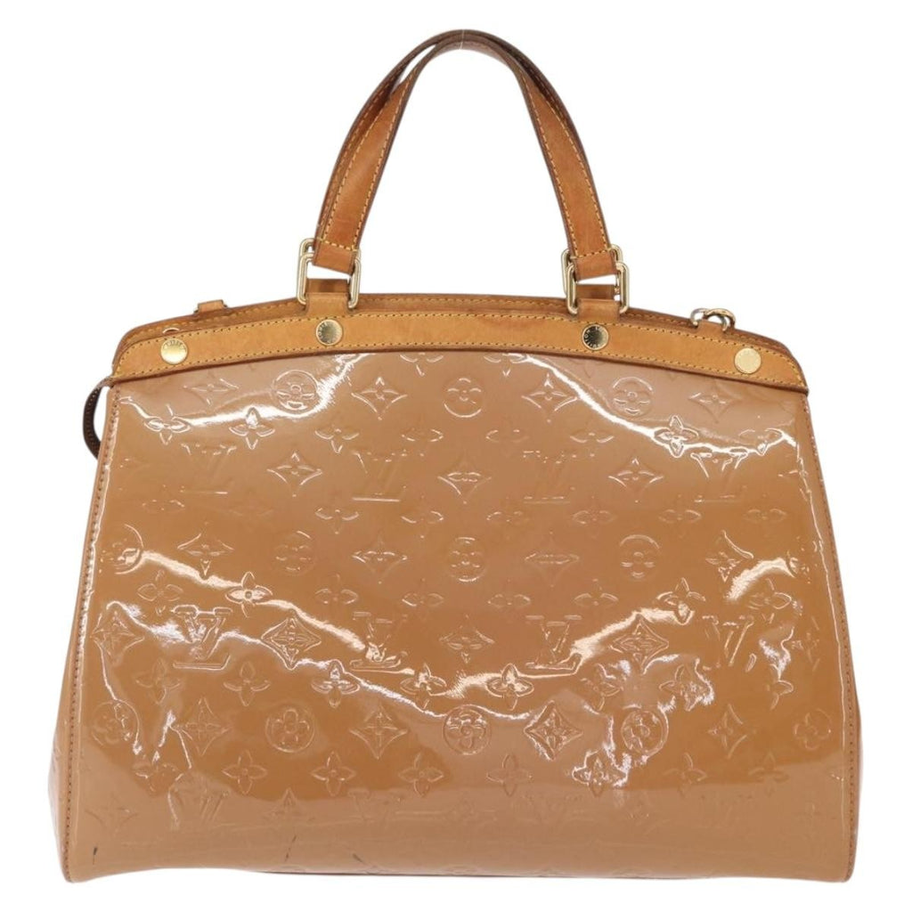 Louis Vuitton Brea Handbag Monogram Vernis Brown Patent_Leather Handbag (Pre-Owned)