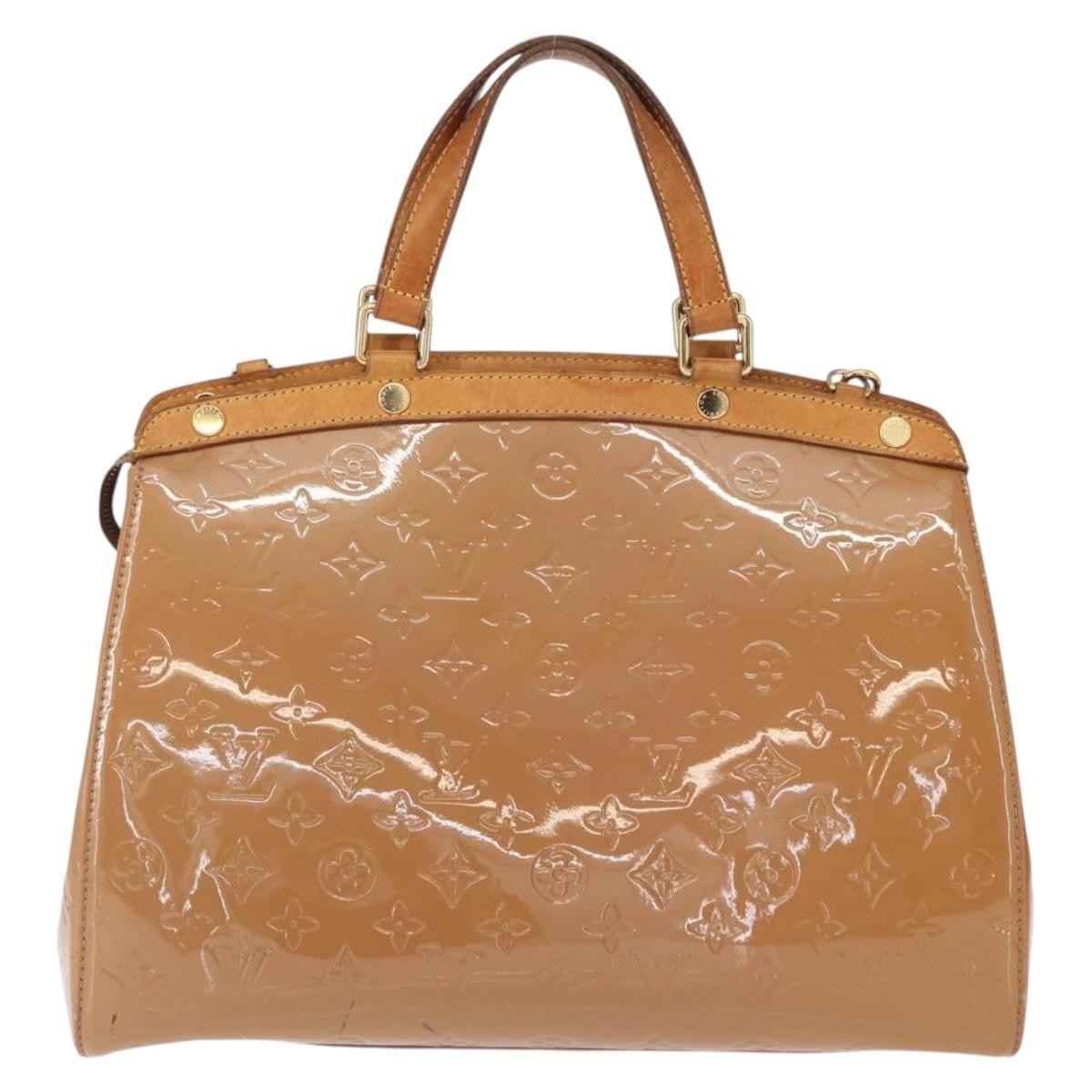 Louis Vuitton Brea Handbag Monogram Vernis Brown Patent_Leather Handbag (Pre-Owned)