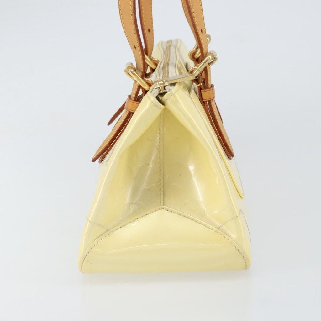 Louis Vuitton Rosewood Avenue Handbag Monogram Vernis Beige Patent_Leather Handbag (Pre-Owned)