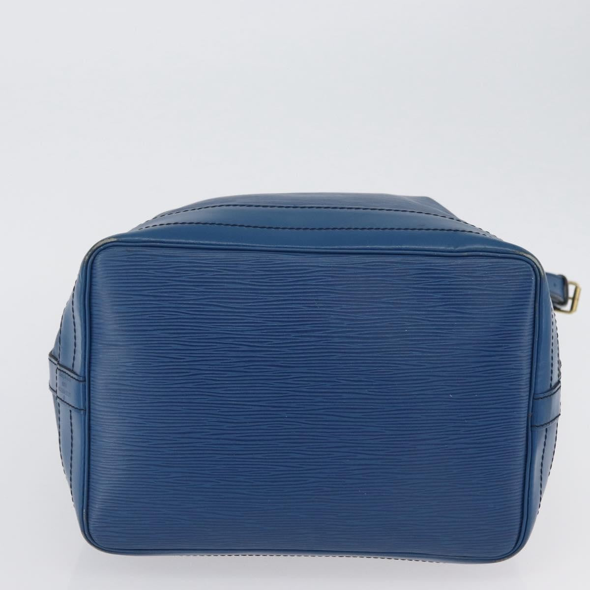 Louis Vuitton Petit Noe Nm Handbag Epi Leather Blue Leather Shoulder Bag Bag (Pre-Owned)