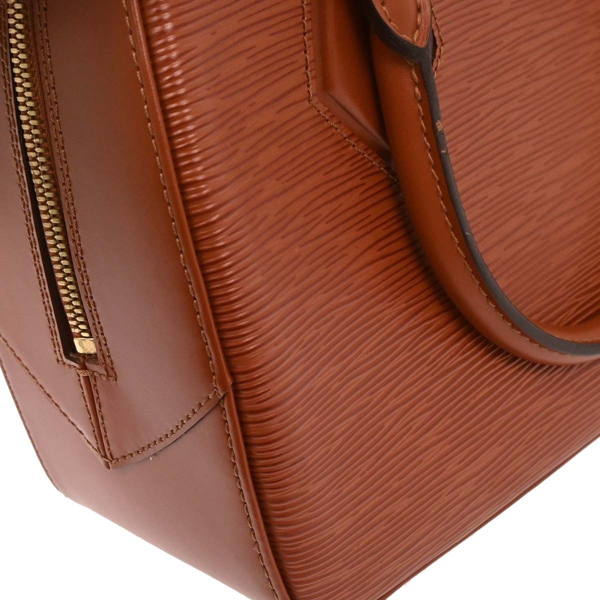 Louis Vuitton Sablons Handbag Epi Leather Brown Leather Handbag (Pre-Owned)
