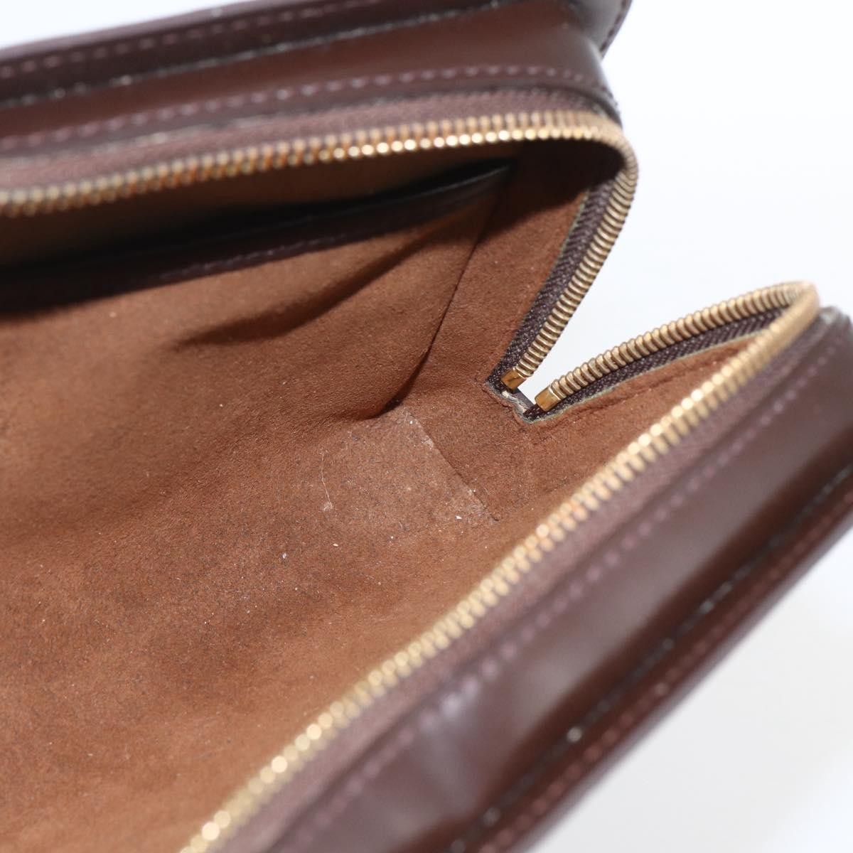 Louis Vuitton Pochette Saint Louis Damier Brown Canvas Clutche & Pouche Bag (Pre-Owned)